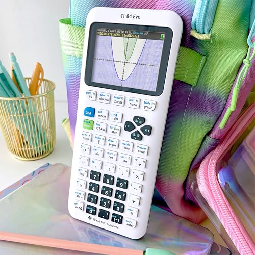 Texas Instruments TI-84 Evo Graphing Calculator White - Fast, Clear Visuals & Classroom-Ready