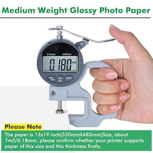 Koala Brochure Paper Double Side Glossy for Printing Photo 13X19 Inches 100 Sheets Compatible with Inkjet Printer 42LB