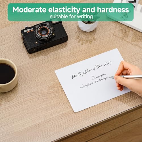 NATRKE Clear Desk Mat 35.4x19.7 Inch Large Transparent Computer Desk Pad Waterproof PVC Office Protector