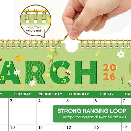 2026 Calendar,18-Month Wall Calendar Runs from Jan 2026 to Jun 2027, 11.5" x 14.7", Large Monthly Calendar with Twin-Wire Binding, Perfect for Home or Office - Seasonal