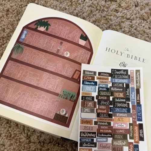 Bible Reading Tracker Bible Labels Bible Study Stickers Bible Study Supplies Unique Gifts for Bible Readers Beginning The Journey of Deeper Reading in The Bible (Classic Bookshelf)