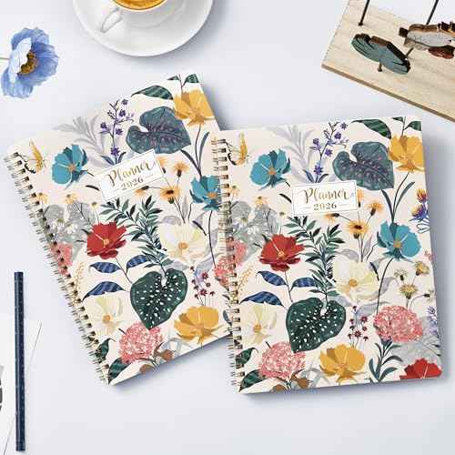 2026 Planner - January 2026 to December 2026, 2026 Planner Weekly and Monthly, 8" x 10", Premium Paper, Twin-Wire Binding, Calendar with Tabs