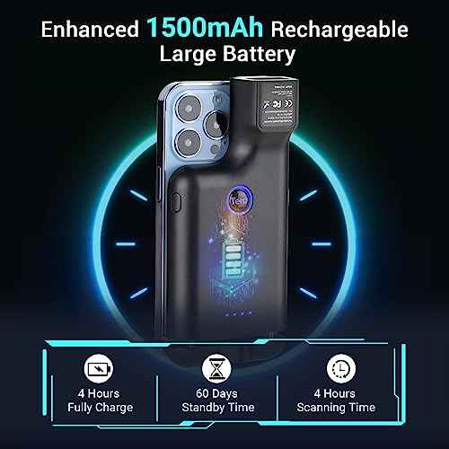 Tera Wireless 1D 2D QR Barcode Scanner Portable Back Clip 3 in 1 2.4GHz Wireless & USB Wired & Compatible with Bluetooth Mini Pocket Bar Code Reader for Smartphones Android Mac OS Windows 0013