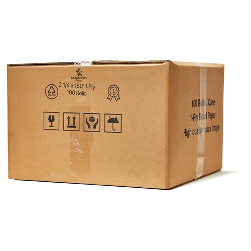 (25 Rolls) 2 1/4 x 150 ft White Adding Machine Tape Paper Rolls Premium One Ply Register/Adding Machine/Calculator Paper Rolls Printing Calculator 10 Key