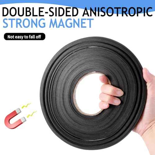 Black Magnetic Tape Roll Thin Strips, 1/4 Inch X 100 feet Magnetic Board Dividers Whiteboard Graphic Decorative Tape Marking Line for Classroom Office Art Accessories