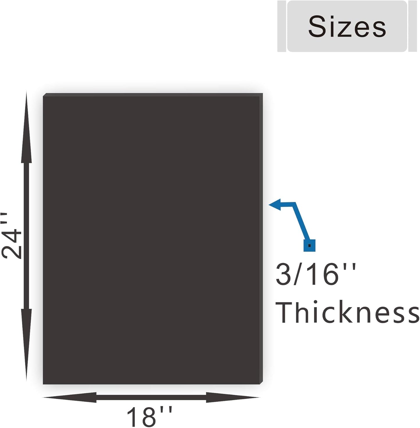 ZXUNLIEH Foam Poster Board - 18 x 24 Inch Double-Sided Sheets for Crafts & School Projects | 12 Pack