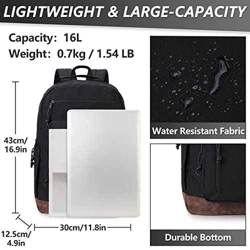 VX VONXURY Backpack for Men Women,Lightweight Bookbag with Mulitiple Pockets,Classical Water Resistant Travel Backpack