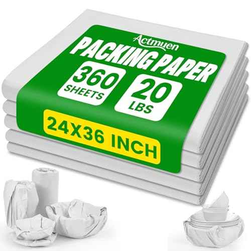 24x36 Inch Newsprint Packing Paper, 360 Sheets (20 lbs) ? Ideal for Moving, Packaging & Shipping | Wraps Fragile Items, Dishes & Pet Cage Liners