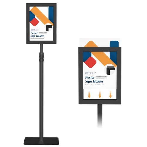 Relx Adjustable Outdoor Sign Holder Stand for Display - Floor Sign Stand with Base for Business Retail Events 8.5x11 inches