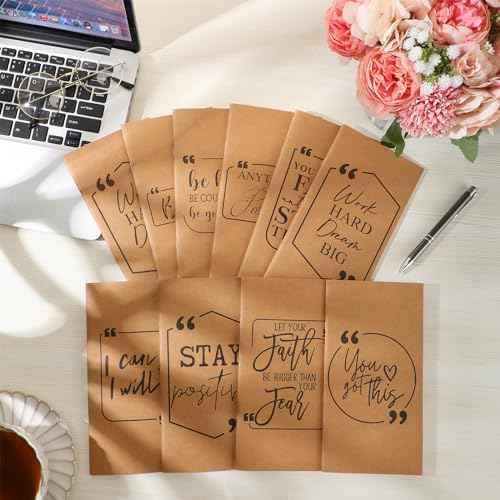 Yeaqee 50 Pcs Employee Appreciation Gifts Undated Weekly Pocket Planners Bulk to Do List Inspirational Habit Track Notebooks for Christmas Boss Case Management Nurse Volunteer(?encouraging)