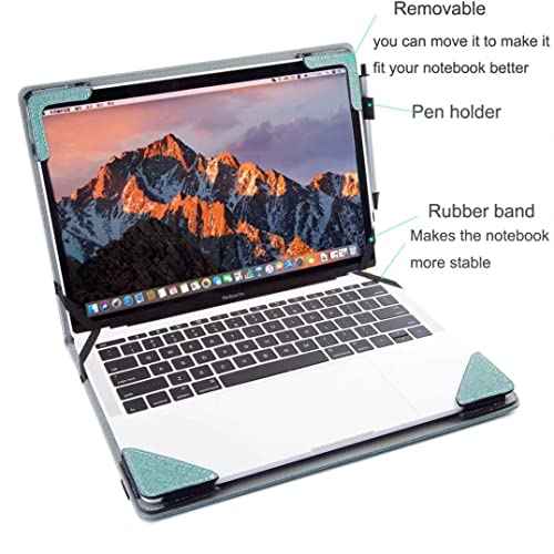 Protective Cover Case Compatible with ASUS ZenBook Flip 15 TP510UA UX561UD,ZenBook Pro 15 UX580 UX550,Q525,Q505 15.6 inch Laptop Notebook Sleeve PU Leather Hard Case Shell