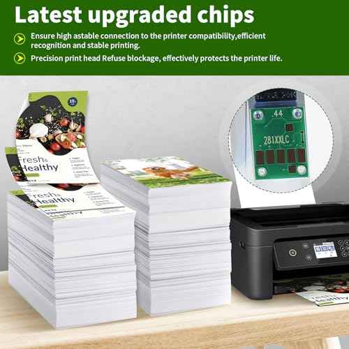 15 Pack 280 281 Ink Cartridge Replacement for Canon PGI 280XXL CLI 281XXL Ink Cartridges 280XL 281XL TR8620a TR8620 TR8520 TR8600 TR7520 TS702a TS9520 TS9521C TS6120 TS6220 TS9120 TS6320 TS8220