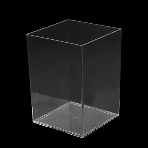 TAICHEUT 21 Pack Clear Square Acrylic Pen Holder, Square Makeup Brush Holder, Desktop Pencil Cup for Toothbrush, Straw, Makeup Brush, Office School Home Supplies