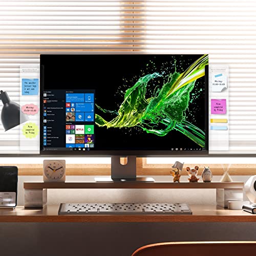 TAKCC 2 Pack Monitor Memo Boards Acrylic Side Panel for Computer Screen - Creative Desktop Organizer for Home Office