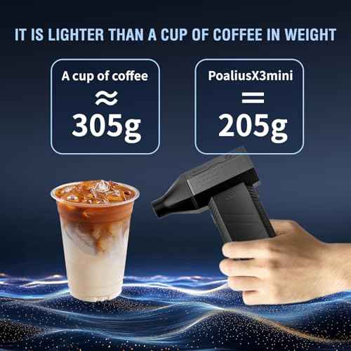 X3 Mini Electric Compressed Air Duster ? 110,000RPM Powerful Turbo Jet Blower, 3-Gear Adjustable Computer Duster with Fast Charging and Overheat Protection,Dust Blower for Keyboard,Computer