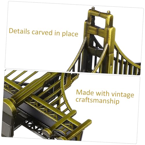 Garvalon Golden Gate Bridge Model - Retro Alloy Desk Statue