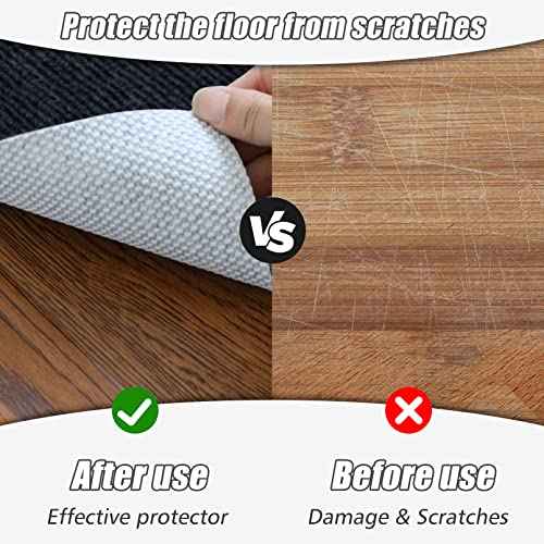 Sycoodeal Office Chair Mat for Hardwood Floor,Office Computer Gaming Chair Mat for Tile Floor,Large Floor Protector Rug,Anti-Slip,Easy to Clean,Pure Black(48"x60")