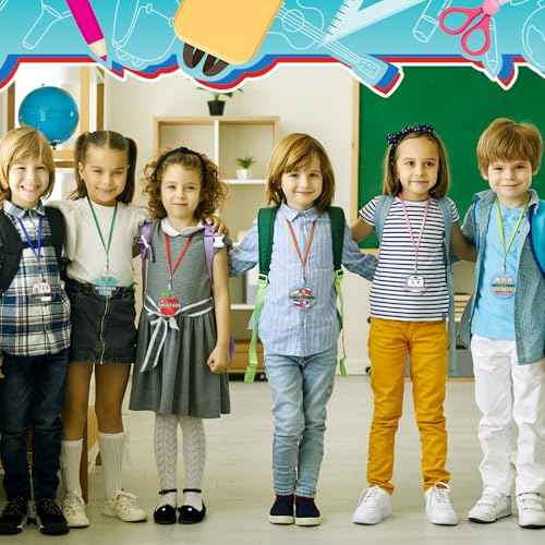6 Set Acrylic Hall Pass Lanyards School Passes Unbreakable Cute Acrylic Hall Passes for Classroom School Supplies