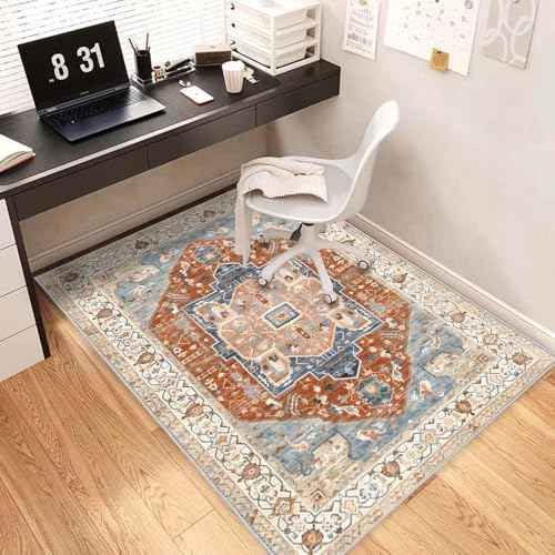Office Chair Mat for Hardwood Floor,Desk Chair Mat for Rolling Chairs,Computer Gaming Chair Mat Rectangular Office Rug,Anti Slip Non-Curve Floor Protector for Home Office.(2.9ftx3.9ft)