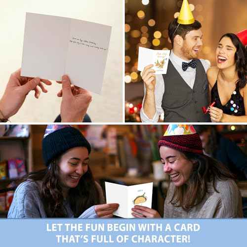 Birthday Cards with Envelopes & Stickers, Funny Assorted Happy Birthday Bulk, Cute Handmade Bday Greeting Cards for Kids, Students, Women, Friends, Family, Work & Office, 20 Unique Designs (4"x6")