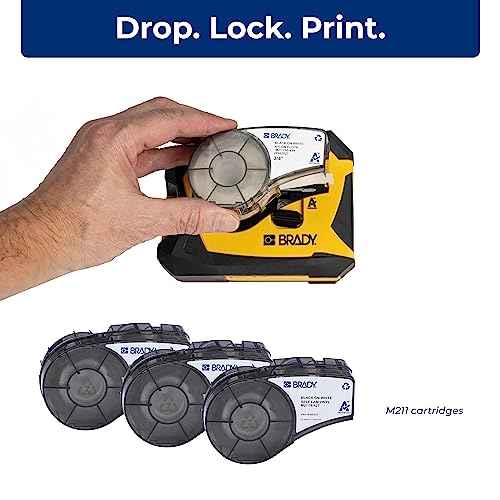 Brady M211 Portable Bluetooth Monochrome Label Printer, Yellow/Black