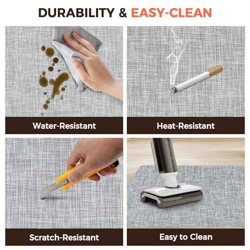BAGAIL Office Chair Mat for Hardwood Floor, 45"x53" Heavy Duty Computer Chair Mat - Fast Flat & Smooth Glide - Non-Slip Desk Chair Floor Protector for Home Office - Black
