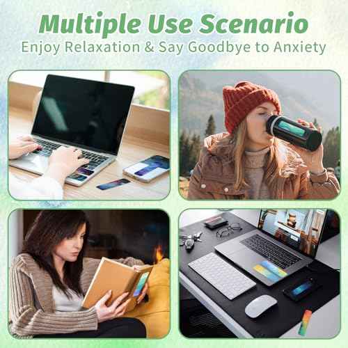 72 Pieces Anxiety Sensory Stickers with Storage Box - Calming Stickers for ADHD - 2 Textured Surface Adhesives - Sensory Strips for Office & Classroom Desk Relieve Adult & Teen Stress