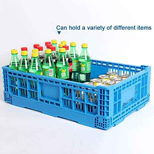 Collapsible Storage Bin Containe£¬43 Liter Transfer box,crate Transit storage of various items (23.6" L x 15.7" W x 7.1" H)