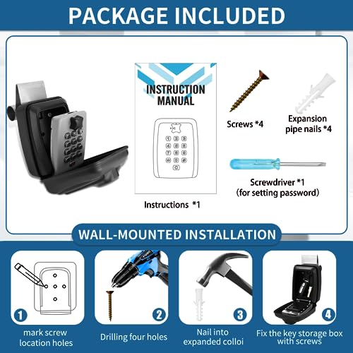 2025 Upgrade SL-591 Car Window Lock Box, car Key Lock Box, Car Lock Box, Car Window Punch Button Lock Box, Vehicle Window Lock Box, Lock Boxes for car fit for Ride Share, Turo, GetAround