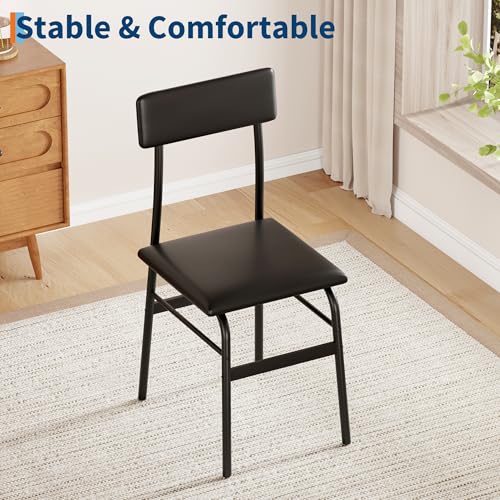 IDEALHOUSE 4-Person Dining Table Set for Small Spaces – Modern Industrial Kitchen Table