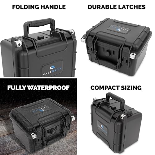 CASEMATIX IPX7 Waterproof Collectible Currency Graded Banknote Case Compatible with PCGS and PMG Money Holders and More, Graded Currency Sleeve Storage Box With 4 Album Dividers