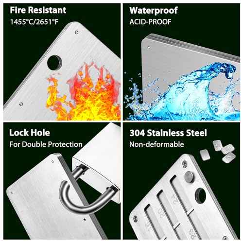 Crypto Seed Phrase Storage, Stainless Steel Bitcoin Seed Plates Seed Phrase Backup Cold Storage, Supports up to 24 Words