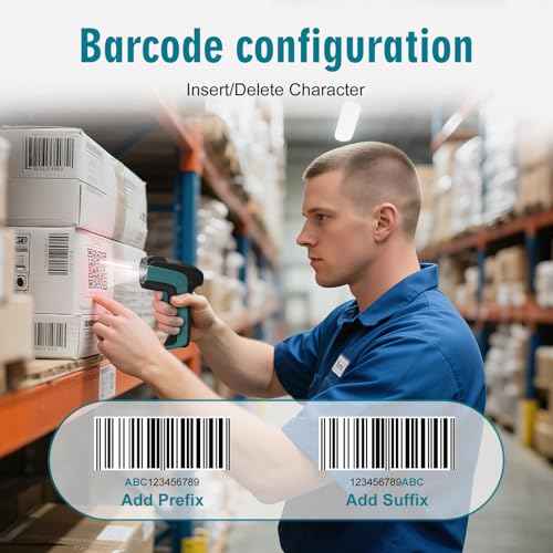 Industrial Barcode Scanner,Handheld2D&1D QR Code Reader withAutomatic Screen Scanning USBWired for Computer, POS, Mac lldeafor Warehouse, Logistics,Supermarket, Library
