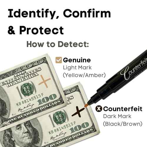 Dri Mark 30 Pack Counterfeit Bill Detector Marker Pen, Made in The USA, 3 Times More Ink, Pocket Size, Fake Money Checker - Money Loss Prevention Tester & Fraud Protection for U.S. Currency