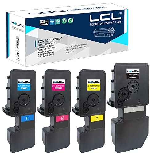 LCL Compatible Toner Cartridge Replacement for Kyocera TK5232 TK-5232 TK-5232K TK-5232C TK-5232M TK-5232Y 1T02R90US0 1T02R9CUS0 1T02R9BUS0 1T02R9AUS0 ECOSYS M5521cdn M5521cdw P5021cdn P5021cdw (KCMY)