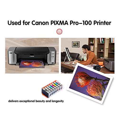 F FINDERS&CO Compatible Ink Cartridges Replacement for Canon CLI42 CLI-42 Ink for Canon Pixma Pro-100 Pro-100S Printer (16-Pack)