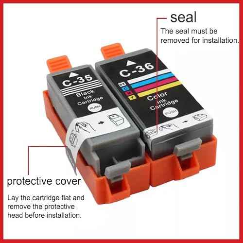 PGI-35 CLI-36 Ink Cartridges PIXMA TR160 TR150 IP110 IP100 Ink Replacement for Canon 35 36 Ink Cartridges Compatible for PIXMA TR150 IP110 TR152 mini260 mini320 Printers 3-Pack (2 Black, 1 Color)