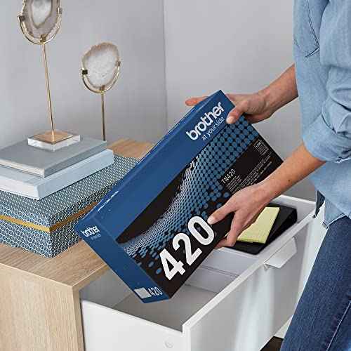 Brother Genuine TN420 Mono Laser Toner Cartridge, Black