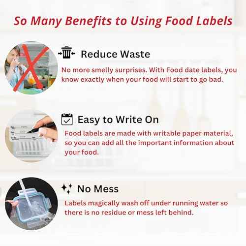 2x3 Dissolvable Food Labels, 1000 Label Stickers, Bottle Labels for Storage Bins, Sticker Labels for Food containers, (1000, Blue)