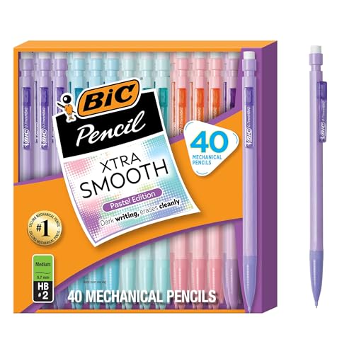 Pastel Edition BIC Xtra-Smooth 0.7mm Mechanical Pencils - 40 Count