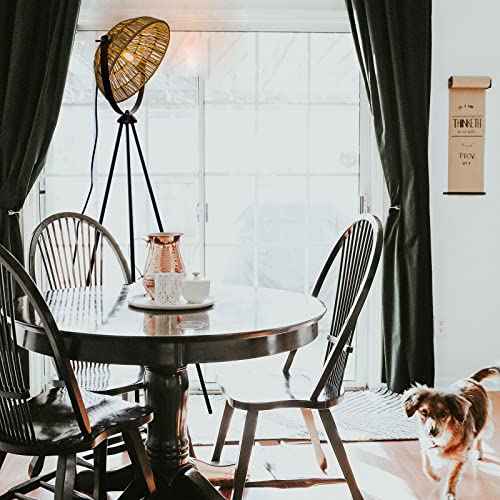 Tripod Floor Lamps Boho for Living Room Stunning Lighting Floor lamp Unusual Look Hand-Woven Hemp Rope Bowl Lampshade Adjustable Height Tripod for Table Lamp Standing lamp for bedrooms, Offices