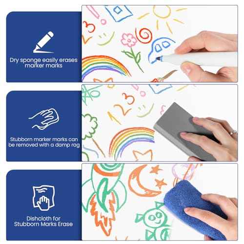 Dry Erase Clipboard with Pen Holder, 8.5 x 11 Double-Sided White Boards for Classroom, Teacher, Students, Kid. Size 9 x 12.5 in, School & Home Supply(Pack of 25)