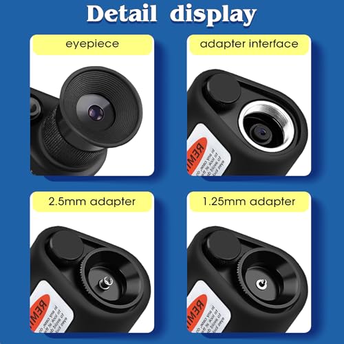 Fiber Optic Cleaning Kit 4-Piece Set with Handheld Microscope 400x