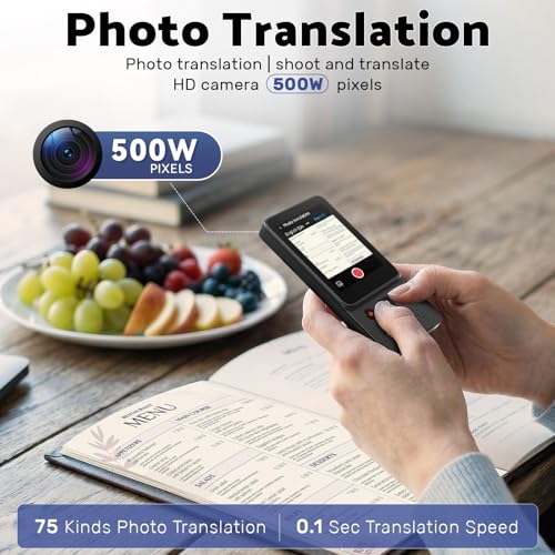 FUNNYPANDA Portable Language Translator Device 138 Languages Wi-Fi Offline Photo