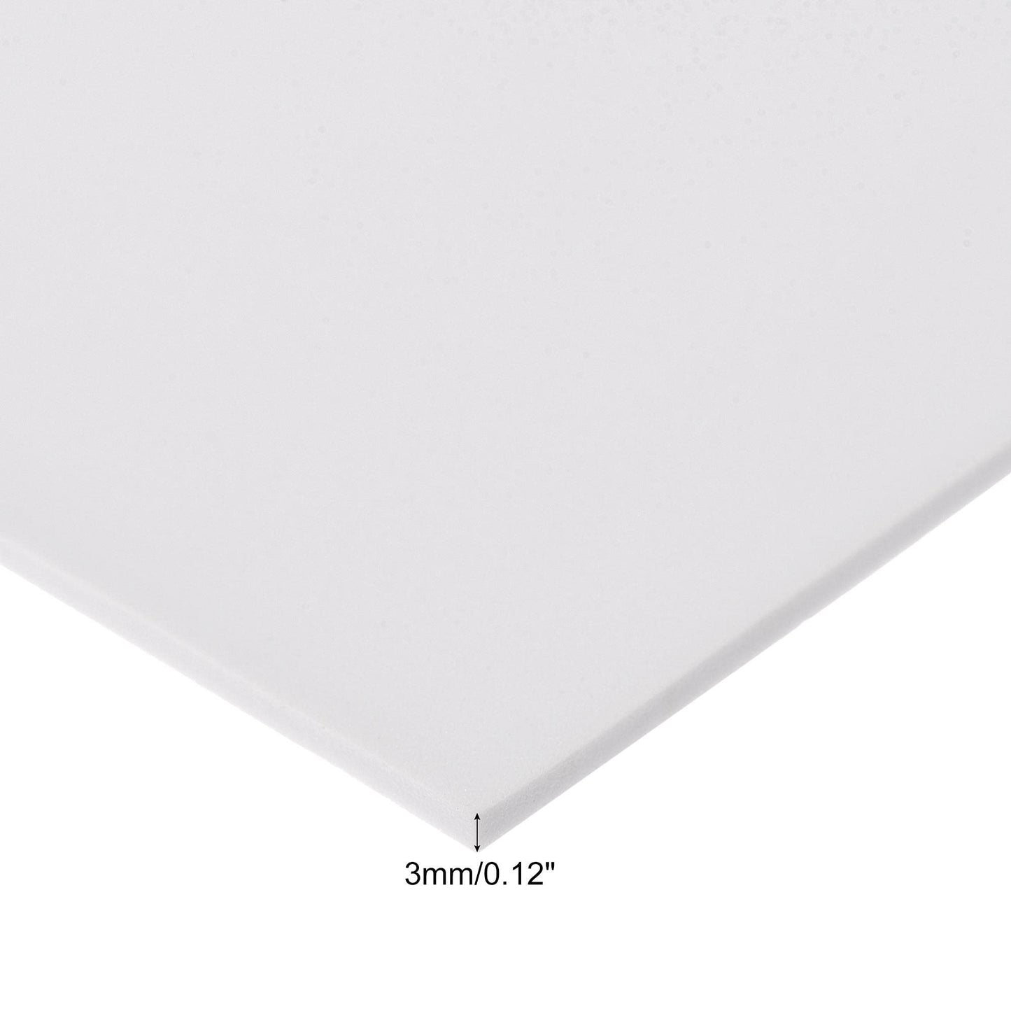 uxcell White EVA Foam Sheets 10 x 10 Inch 3mm Thickness for Crafts DIY Projects, 4 Pcs