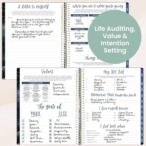 bloom daily planners 2026 Planner (January to December) - 8.5¡± x 11¡± Weekly & Monthly Dated Agenda Organizer Book with Stickers & Tabs - Flexible Soft Cover - Midnight Sky