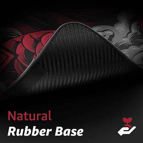 Hystar¢ç Extended Gaming Mouse Pad | XXL 36" x 16" | 5mm Thick, Waterproof Surface, Smooth Polyester Fabric, and Natural Rubber Base | Mythic Dragon