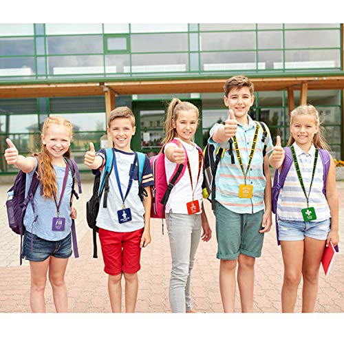 GIFTEXPRESS Hall Pass Lanyards and School Passes Set of 6