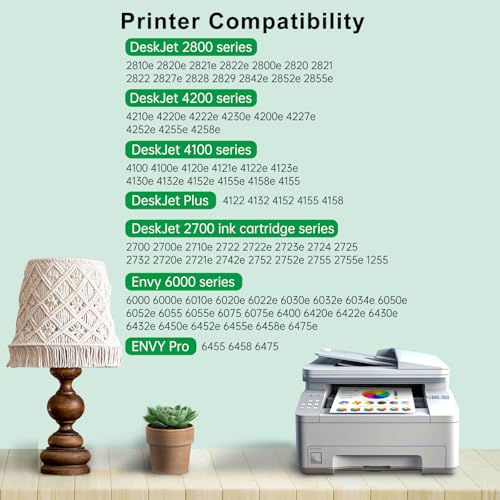 SAILNER 67XL Ink Cartridges Black & Color Combo Pack for HP Inkjet Printers