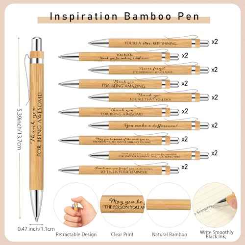 Tellingyou 20 Set Employee Appreciation Gifts Inspirational Spiral Notebooks with Motivational Pens Small Notepads for Coworkers Staff Team Volunteer Teacher Thanksgiving Christmas Thank You Gifts